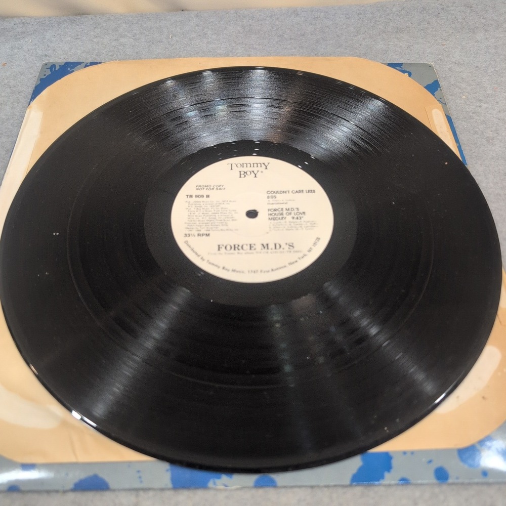 Force M.D.'s Couldn't Care Less 12" Vinyl Single Tommy Boy TB 909 1987 Promo - Picture 3 of 6
